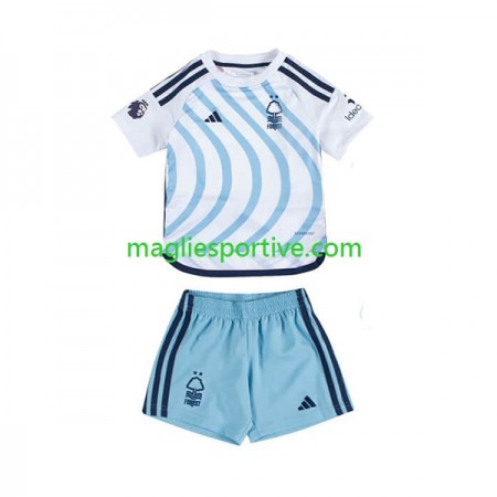 Completo Calcio Nottingham Forest Bambino Divisa Trasferta 2023-2024